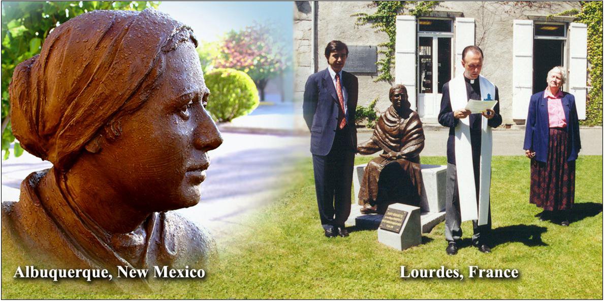 Bernadette statue Lourdes Albq